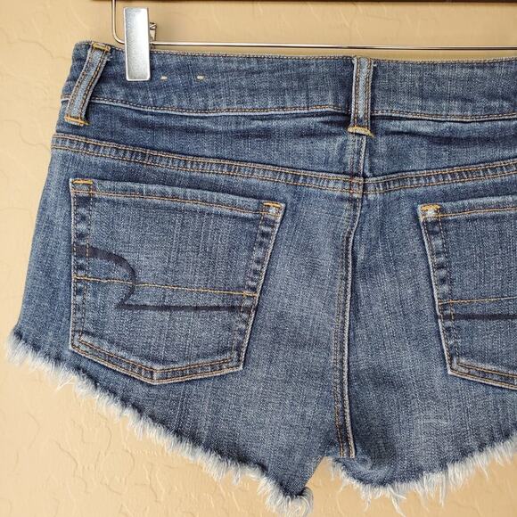 American Eagle Floral Embroidered Cutoff Shorts - Picture 6 of 9